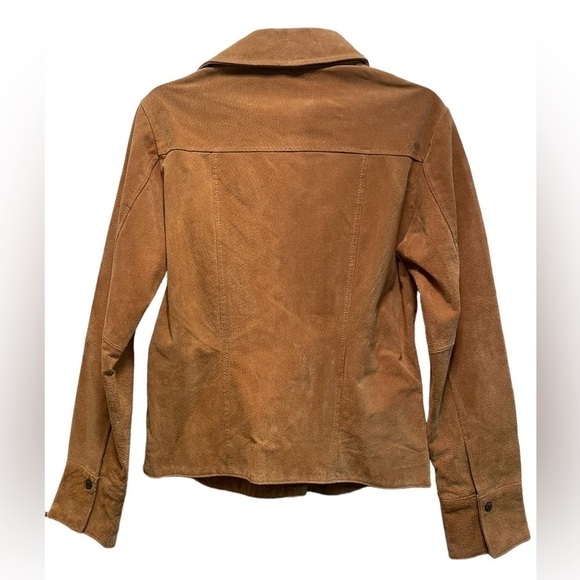 Christopher & Banks Tan Suede Collared Jacket - Picture 2 of 7